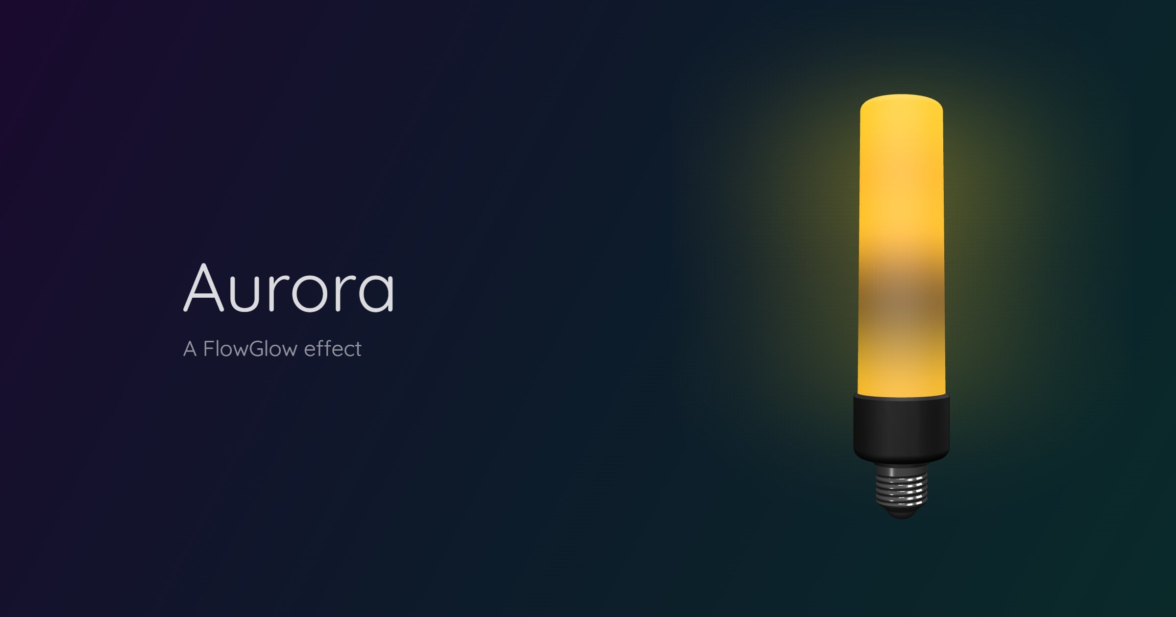 FlowGlow mit Aurora und warmem Farbverlauf — Effekte und Farben kombinieren
