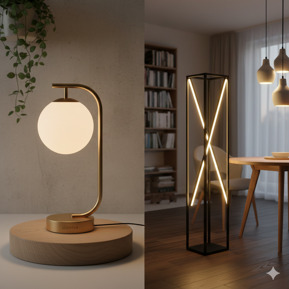 Bundle aus zwei Effektlampen mit Lampenhaltern