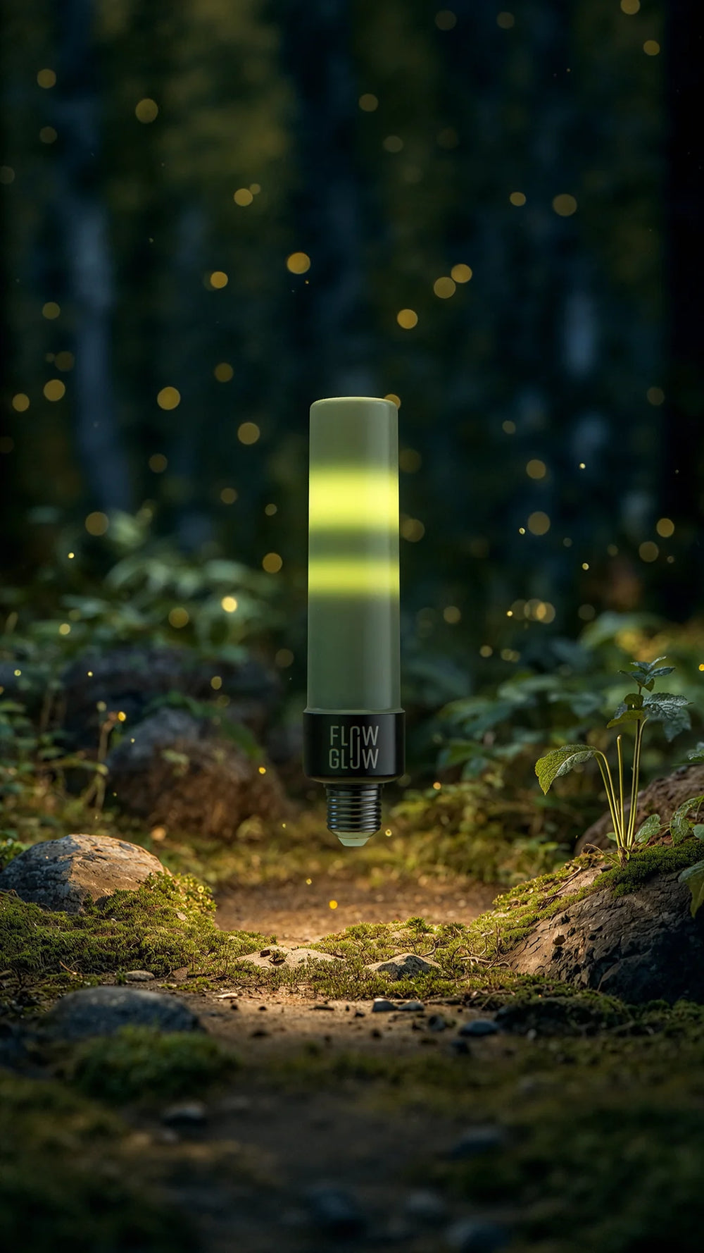 FlowGlow Effect Lamp with bioluminescent light effect – E27 LED mood lamp